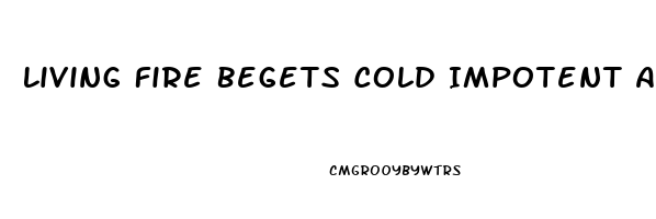 Living Fire Begets Cold Impotent Ash