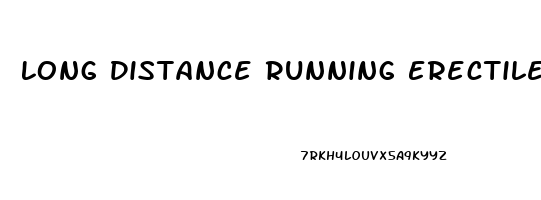 Long Distance Running Erectile Dysfunction