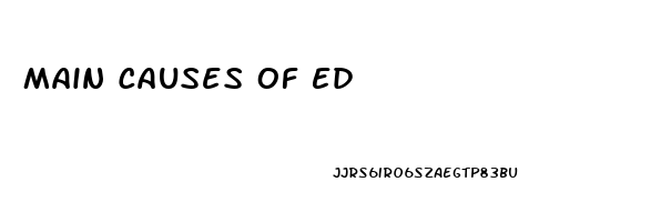 Main Causes Of Ed
