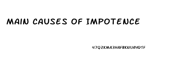Main Causes Of Impotence