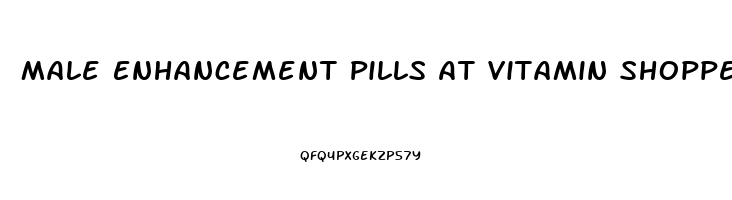 Male Enhancement Pills At Vitamin Shoppe