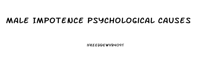 Male Impotence Psychological Causes