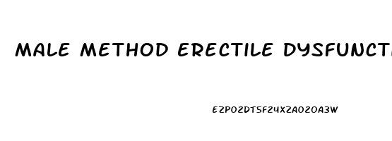 Male Method Erectile Dysfunction