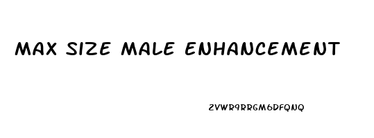 Max Size Male Enhancement