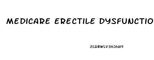 Medicare Erectile Dysfunction Coverage