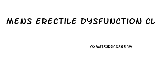 Mens Erectile Dysfunction Clinic