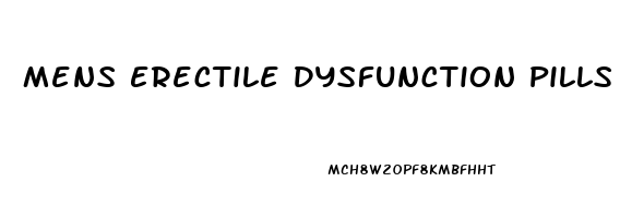 Mens Erectile Dysfunction Pills