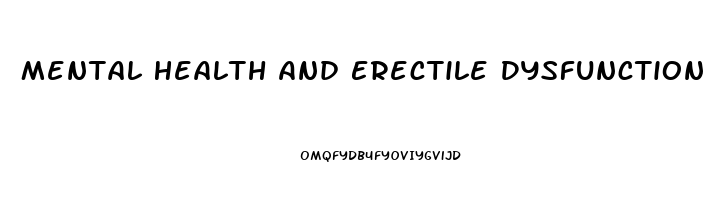 Mental Health And Erectile Dysfunction