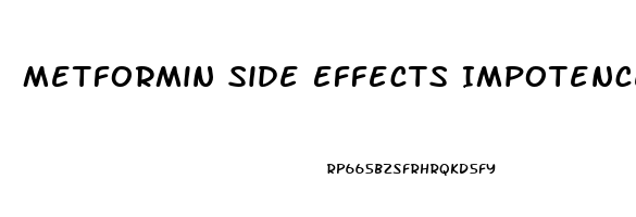 Metformin Side Effects Impotence