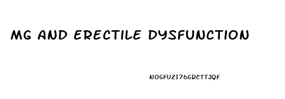 Mg And Erectile Dysfunction