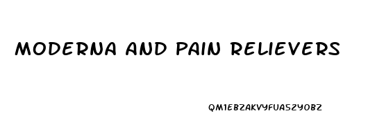 Moderna And Pain Relievers