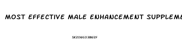 Most Effective Male Enhancement Supplements