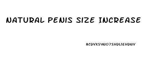 Natural Penis Size Increase