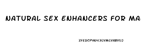 Natural Sex Enhancers For Males