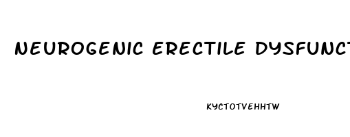 Neurogenic Erectile Dysfunction Treatment