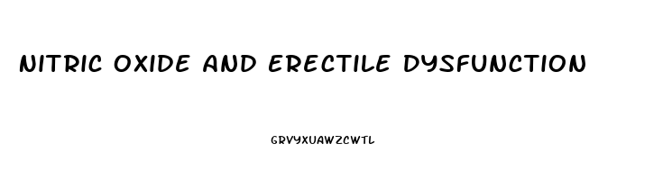 Nitric Oxide And Erectile Dysfunction