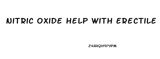 Nitric Oxide Help With Erectile Dysfunction