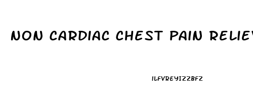 Non Cardiac Chest Pain Relieved By Nitroglycerin