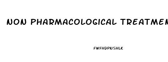 Non Pharmacological Treatment For Erectile Dysfunction