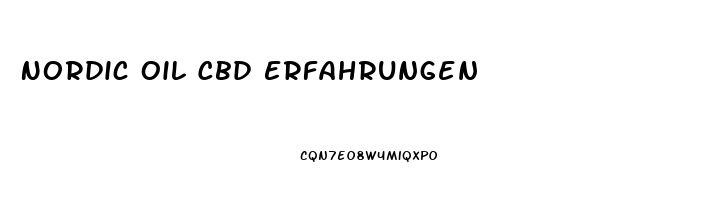 Nordic Oil Cbd Erfahrungen