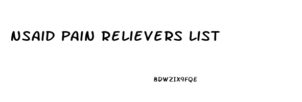 Nsaid Pain Relievers List