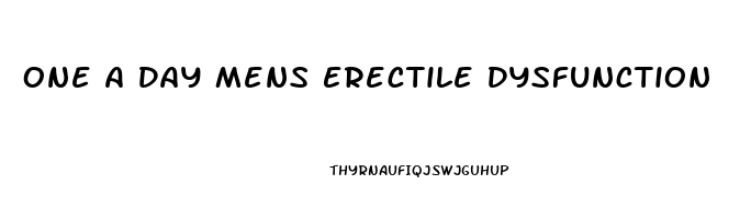 One A Day Mens Erectile Dysfunction