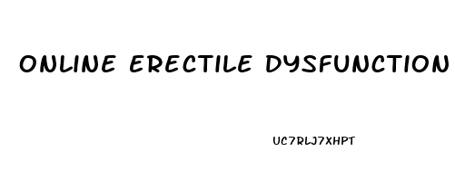 Online Erectile Dysfunction Pills