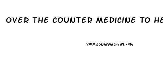 Over The Counter Medicine To Help With Erectile Dysfunction