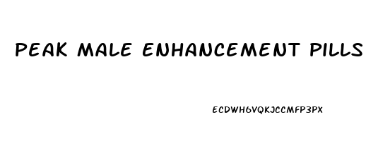 Peak Male Enhancement Pills