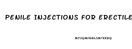 Penile Injections For Erectile Dysfunction Side Effects