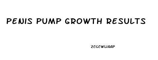 Penis Pump Growth Results