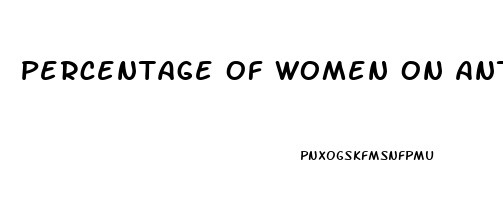 Percentage Of Women On Anti Depressants