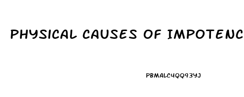 Physical Causes Of Impotence