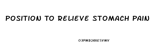 Position To Relieve Stomach Pain