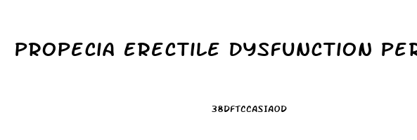 Propecia Erectile Dysfunction Permanent