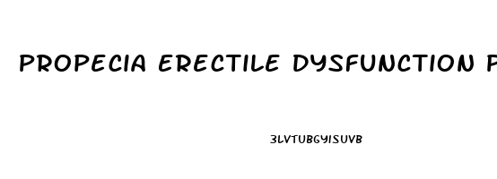 Propecia Erectile Dysfunction Permanent