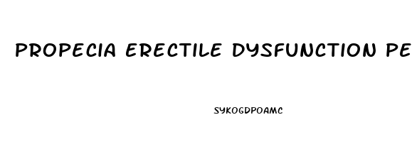 Propecia Erectile Dysfunction Permanent