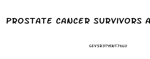 Prostate Cancer Survivors And Erectile Dysfunction