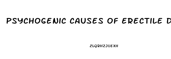 Psychogenic Causes Of Erectile Dysfunction