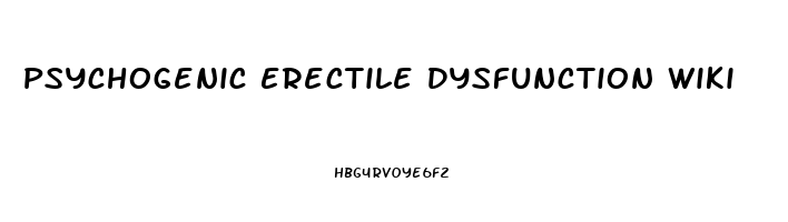 Psychogenic Erectile Dysfunction Wiki