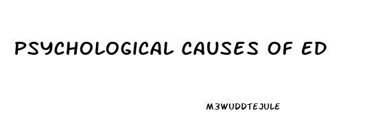 Psychological Causes Of Ed
