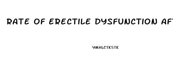 Rate Of Erectile Dysfunction After Turp
