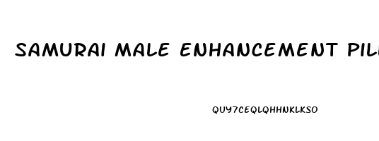 Samurai Male Enhancement Pill