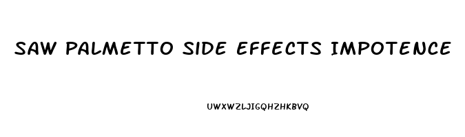Saw Palmetto Side Effects Impotence