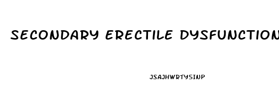 Secondary Erectile Dysfunction Icd 10
