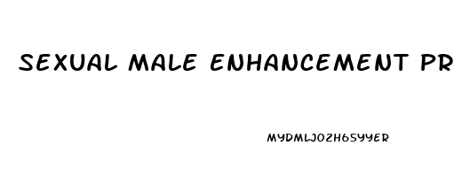 Sexual Male Enhancement Products