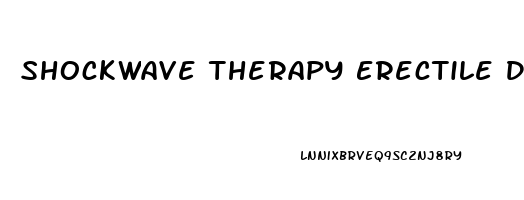 Shockwave Therapy Erectile Dysfunction Machine