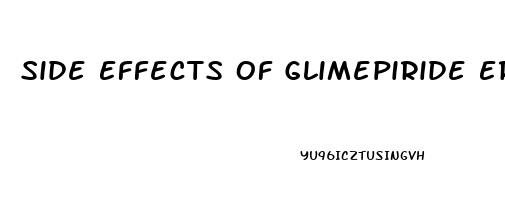 Side Effects Of Glimepiride Erectile Dysfunction