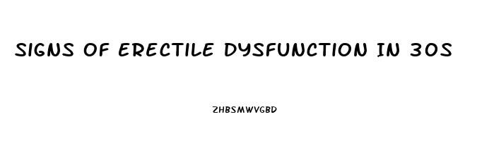 Signs Of Erectile Dysfunction In 30s