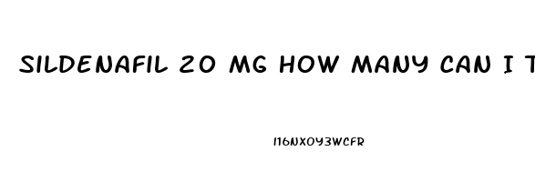 Sildenafil 20 Mg How Many Can I Take